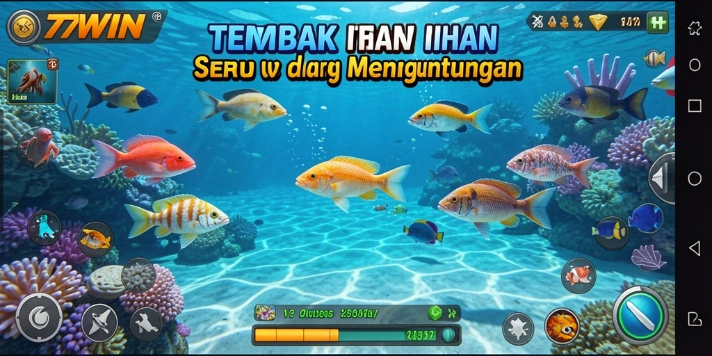 Tampakan screenshot game Tembak Ikan yang menarik.