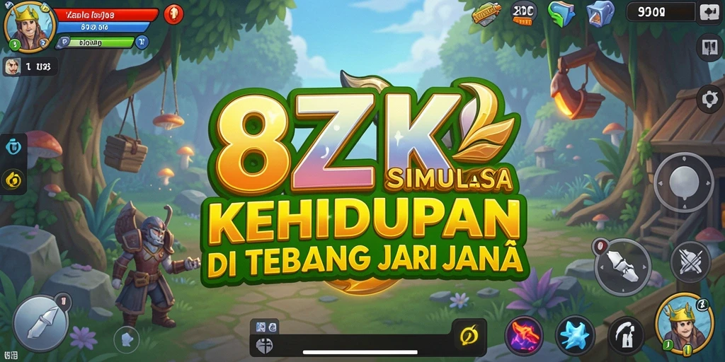 Gameplay 8ZK yang menarik dan penuh warna.
