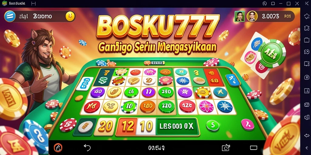Tampilan gameplay seru di BOSKU777 saat bermain Bingo.