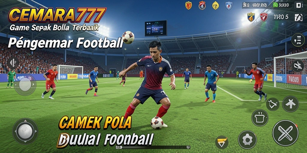 Tampilan gameplay CEMARA777 yang memukau dalam aksi sepak bola.