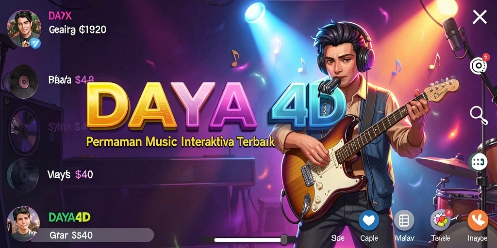 Tampilan screenshot permainan DAYA4D yang menarik dengan gameplay musik.