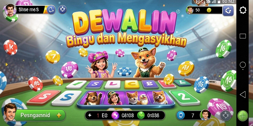 Tampilan gameplay Bingo yang menarik dan interaktif di DEWALIN.