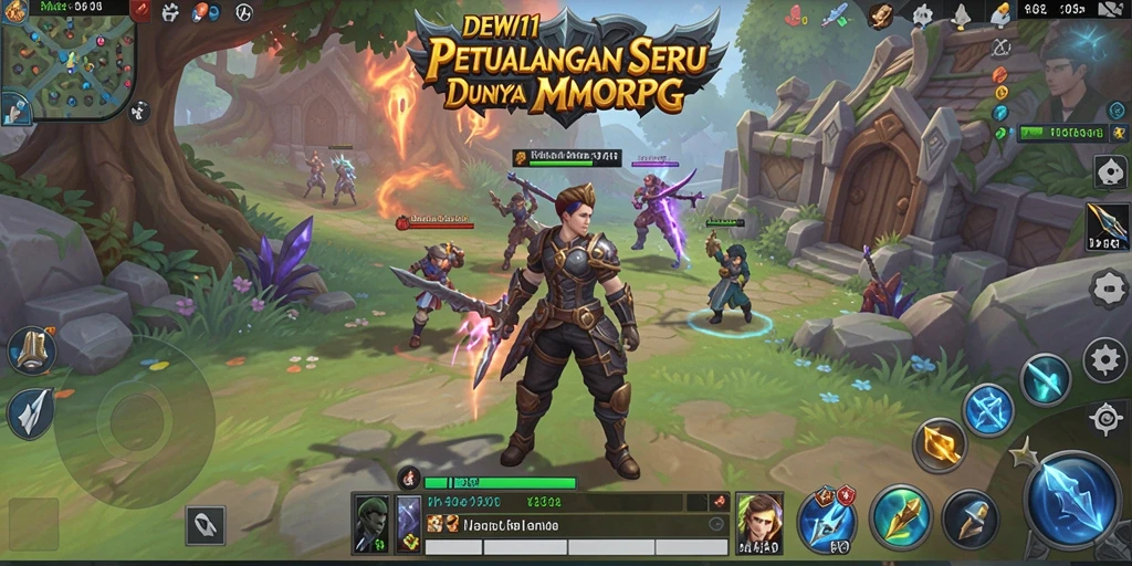 Tampilan gameplay seru dalam DEWI11 yang menarik para pemain MMORPG.