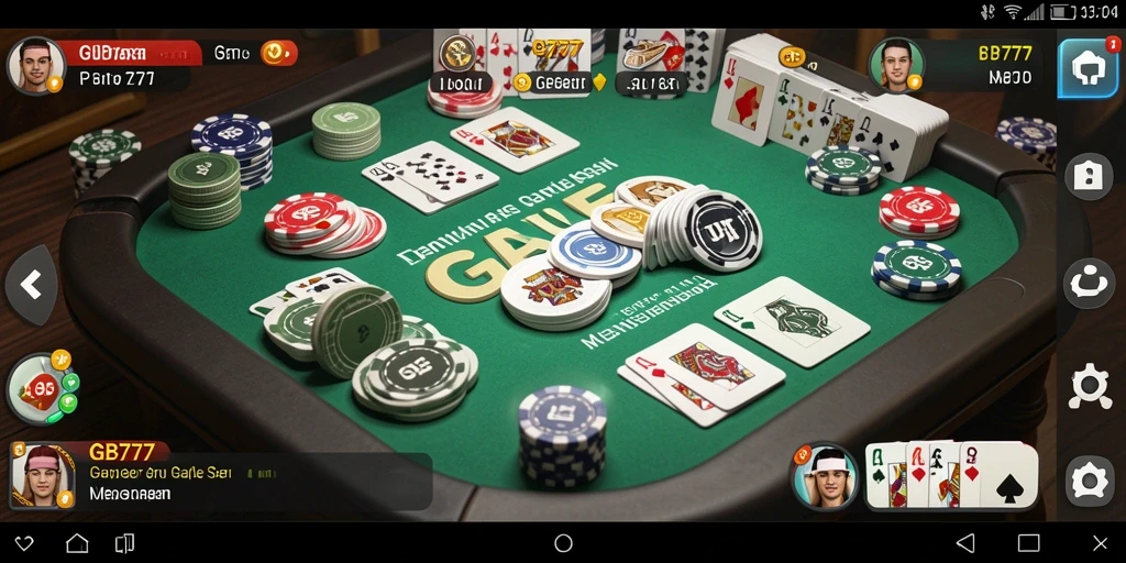 Screenshot gameplay GB777 menampilkan keseruan permainan Gaple.