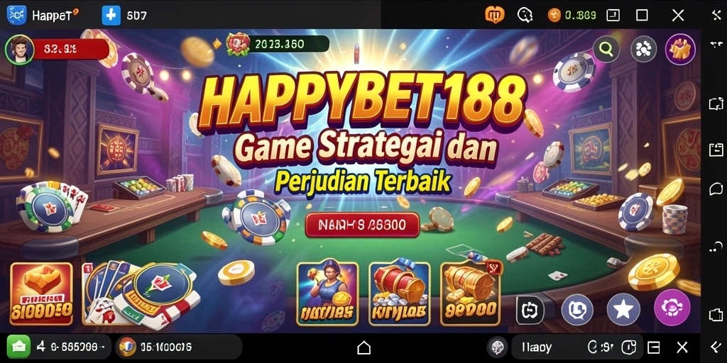 Tampilan gameplay SLG yang mendebarkan di HAPPYBET188.