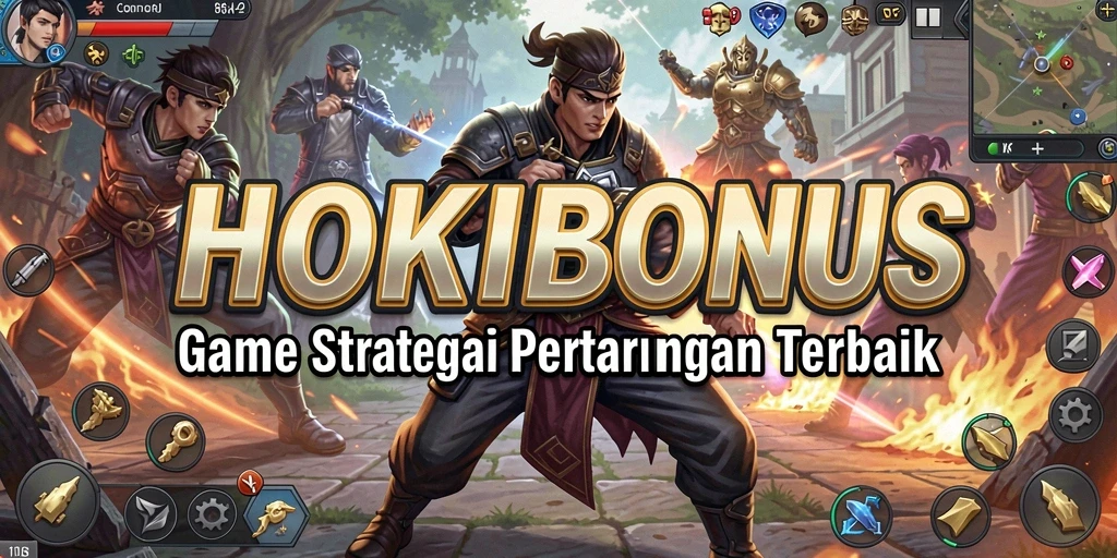 Tampilan menawan dari gameplay HOKIBONUS yang strategis.