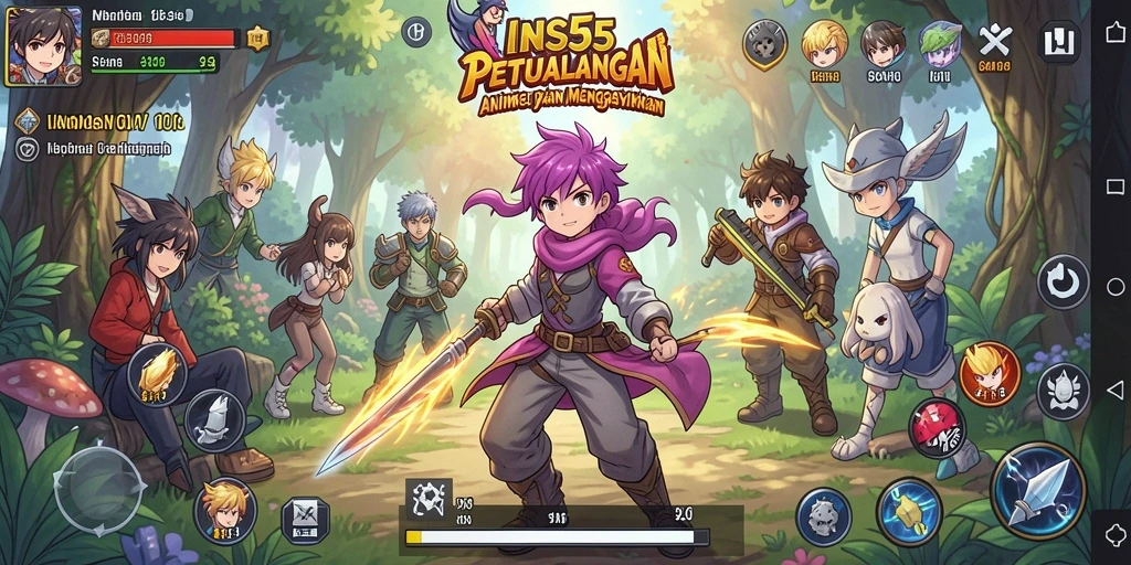 Screenshot utama INS55 menampilkan aksi pertarungan yang mengagumkan.