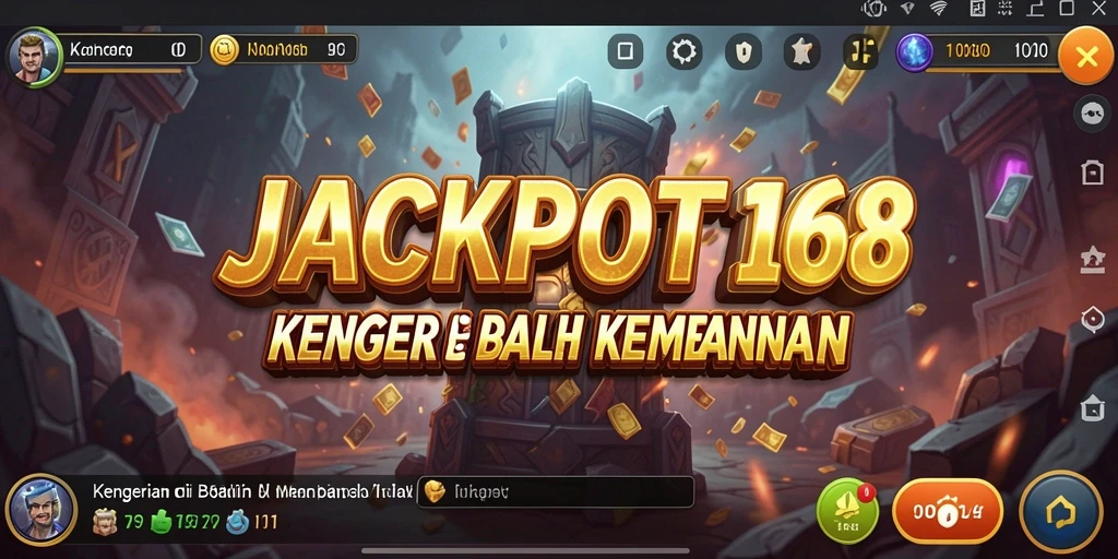 Tangkapan layar menampilkan gameplay menakutkan JACKPOT168.