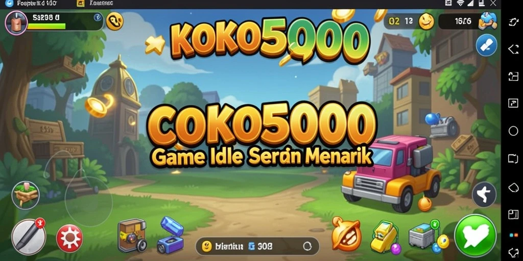 Tampilan gameplay KOKO5000 dengan karakter beraksi dalam elemen Idle yang menarik.