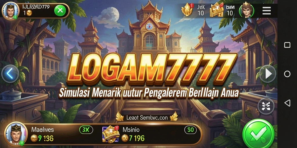 Tampilan gameplay menakjubkan dari LOGAM777 dalam simulasi interaktif.