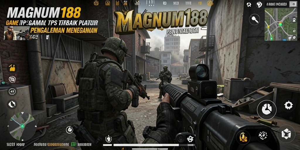 Screenshot gameplay MAGNUM188 menampilkan pertempuran seru dengan grafis menawan.