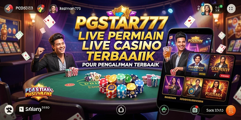 Tampilan interaktif dari PGSTAR777 Live Casino yang menegangkan.