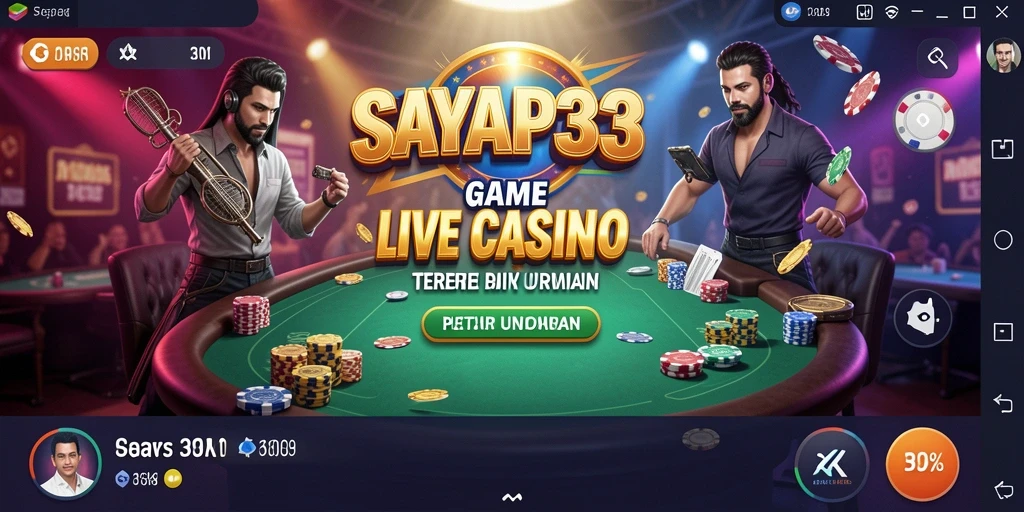 Gameplay Live Casino yang seru dan interaktif di SAYAP33.