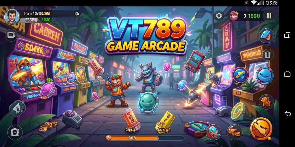 Screenshot VT789 menampilkan aksi gameplay Arcade yang seru dan mendebarkan.